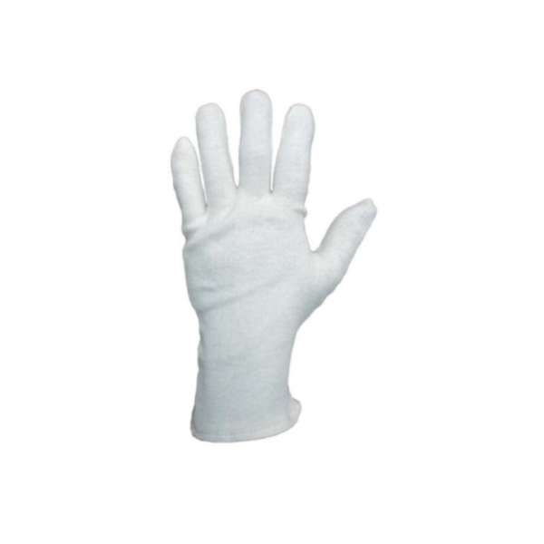 BlueStar Soft 5 Interlock strålesyede handsker af bleget bomuld